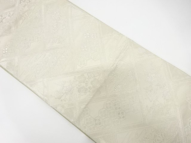 JAPANESE FUKURO OBI / REVERSIBLE / WOVEN MAPLE LEAVES